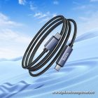 Cable USB C to USB C Hoco 3A 60W with display 1 m X112 black