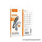 Cable USB C to USB C Hoco 3A 60W with display 1 m X112 black