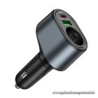 Car charger Hoco USB A + USB C + cigarette lighter PD QC3.0 3A 35W Z56 black