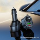 Car charger Hoco USB A + USB C + cigarette lighter PD QC3.0 3A 35W Z56 black