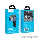 Car charger Hoco USB A + USB C + cigarette lighter PD QC3.0 3A 35W Z56 black
