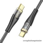 Cable USB C to USB C Hoco 3A 60W 1,2 m U121 black