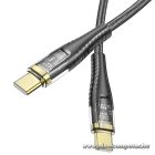 Cable USB C to USB C Hoco 3A 60W 1,2 m U121 black