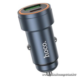   Hoco Z57A – 30W PD autós gyorstöltő USB-C + USB-A porttal