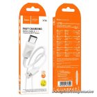Cable USB A to USB C Hoco 3A 1 m X114 white