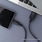 USB-A – USB-C 66W Gyorstöltő Kábel LCD Kijelzővel – C272, 120 cm