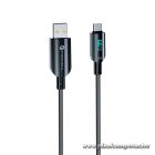 USB-A – USB-C 66W Gyorstöltő Kábel LCD Kijelzővel – C272, 120 cm