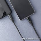 Forcell USB-C – USB-C 100W Gyorstöltő Kábel LCD Kijelzővel – C277, 5A, 120 cm