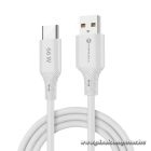 Cable USB A to USB C Forcell F-Energy QC4.0 3A 66W Silicone 1 m C342 white