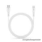 Cable USB A to USB C Forcell F-Energy QC4.0 3A 66W Silicone 1 m C342 white