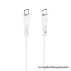 Cable USB C to USB C Forcell F-Energy QC4.0 PD 5A 100W Silicone 1 m C347 white