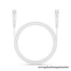 Cable USB C to USB C Forcell F-Energy QC4.0 PD 5A 100W Silicone 1 m C347 white