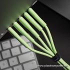 Cable USB C to USB C Forcell F-Energy QC4.0 PD 3A 60W Silicone 1 m C344 green