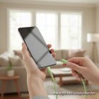 Cable USB C to USB C Forcell F-Energy QC4.0 PD 3A 60W Silicone 1 m C344 green