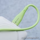 Cable USB C to USB C Forcell F-Energy QC4.0 PD 5A 100W Silicone 1 m C347 green