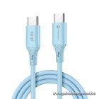 Cable USB C to USB C Forcell F-Energy QC4.0 PD 3A 60W Silicone 1 m C344 blue