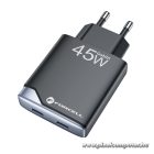 Phone charger Forcell F-Energy Ultra Slim GaN III 2 x USB C PD QC4.0 3A 45W B245201(2C) black