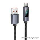 Cable USB A to USB C Hoco 5A with display 1 m X112 black