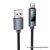 Cable USB A to USB C Hoco 5A with display 1 m X112 black