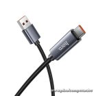 Cable USB A to USB C Hoco 5A with display 1 m X112 black