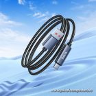 Cable USB A to USB C Hoco 5A with display 1 m X112 black