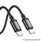 Hoco X89 – 60W USB-C – USB-C gyorstöltő kábel, 2 méter, fonott kivitel