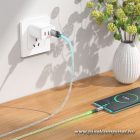 Cable USB A to USB C Hoco 3A 1 m U112 gray