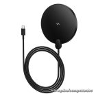 Wireless charger Hoco 15W with cable USB C and digital display CW62 black