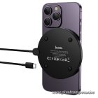 Wireless charger Hoco 15W with cable USB C and digital display CW62 black