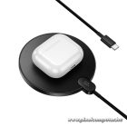Wireless charger Hoco 15W with cable USB C and digital display CW62 black