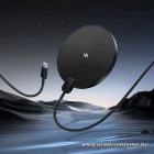 Wireless charger Hoco 15W with cable USB C and digital display CW62 black