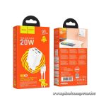 Hoco N55 hálózati gyorstöltő – 20W teljesítmény, 4 kimenet, USB-C kábellel