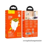 HOCO N52 hálózati töltő – 20W + 18W, dupla kimenet, PD / QC 3.0