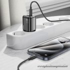 Phone charger Hoco USB A + USB C QC3.0 PD 3A 20W + cable USB C to Lightning N52 black