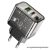 Phone charger Hoco USB A + USB C QC3.0 PD 3A 20W N34 transparent