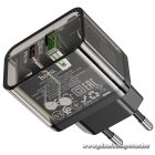 Phone charger Hoco USB A + USB C QC3.0 PD 3A 20W N34 transparent