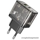 Phone charger Hoco USB A + USB C QC3.0 PD 3A 20W N34 transparent