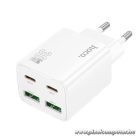 HOCO N56 hálózati töltő – 4 port, 30W, PD / PPS / QC gyorstöltés