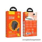 Hoco N56 hálózati gyorstöltő – 30W teljesítmény, 4 kimenet, USB-C kábellel