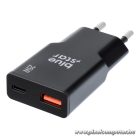 Blue Star Slim GaN 25W PD/QC 4.0 – Kompakt, kétportos fali töltő