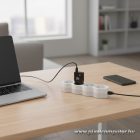 Phone charger Blue Star Slim GaN 2 x USB C QC4.0 PD 3A 30W TFK-SC-30WCC black