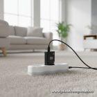 Phone charger Blue Star Slim GaN 2 x USB C QC4.0 PD 3A 30W TFK-SC-30WCC black