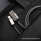 Cable USB A to USB C Forcell F-Energy QC4.0 3A 66W Metal 1 m C234 silver