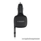 Veger CC89 autós gyorstöltő 84W – USB-C + USB-A + 2 az 1-ben USB-C / Lightning kábellel (QC, PD, PPS)