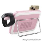 FORCELL F-ENERGY Mag Mirror 15W 3 in 1 wireless charger compatible with MagSafe / Apple Watch / Samsung Watch / Airpods pink
