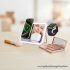 FORCELL F-ENERGY Mag Mirror 15W 3 in 1 wireless charger compatible with MagSafe / Apple Watch / Samsung Watch / Airpods pink