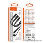 Hoco X123 – 3 az 1-ben töltőkábel USB-A / USB-C bemenettel és Lightning / Micro USB / USB-C csatlakozókkal