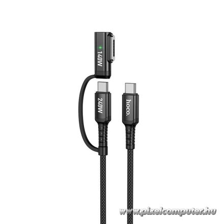Cable 2in1 USB C to USB C / Mag3 Hoco 240W 1,8 m U142 black