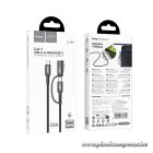 Cable 2in1 USB C to USB C / Mag3 Hoco 240W 1,8 m U142 black