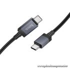 Hoco X118 – 60W USB-C – USB-C gyorstöltő kábel LED teljesítmény kijelzővel, 1 méter